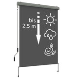Senkrechtmarkise TOPLINE Gesamtansicht mit Symbolen Mattenlager