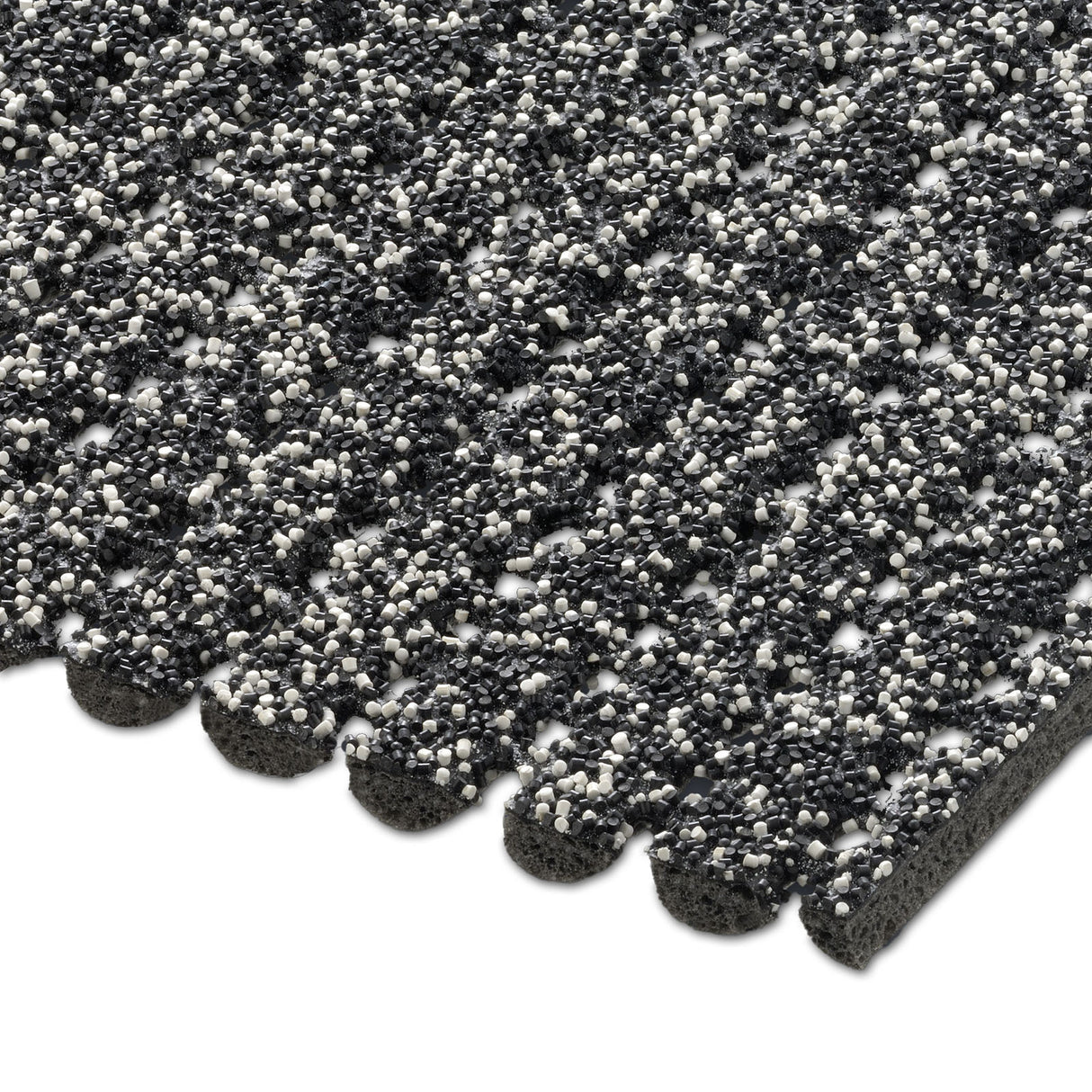 Sicherheitsmatte SAFETY STEP Nahaufnahme Mattenlager | Salz Pfeffer