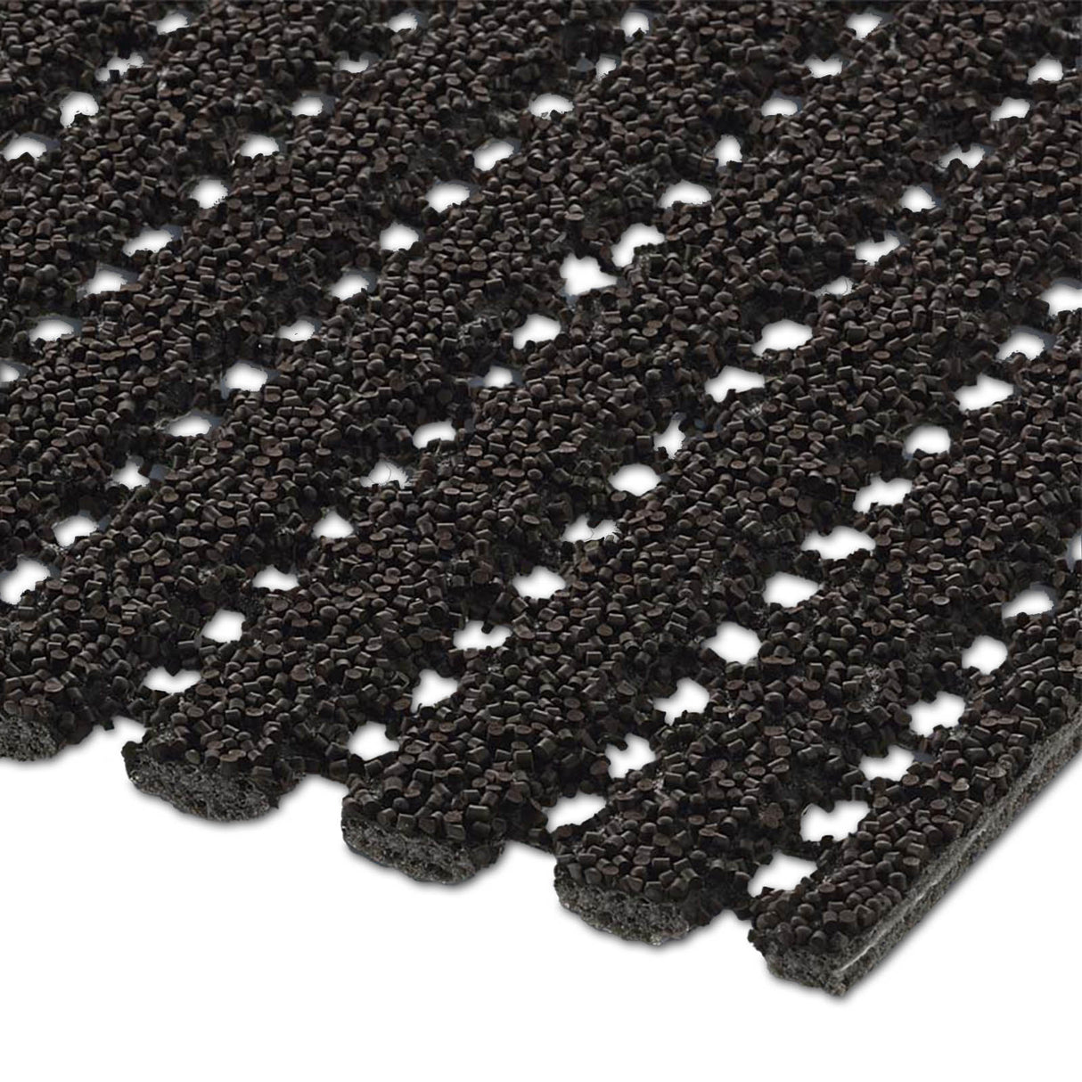 Sicherheitsmatte WINTER STEP Nahaufnahme Mattenlager | Dunkelbraun