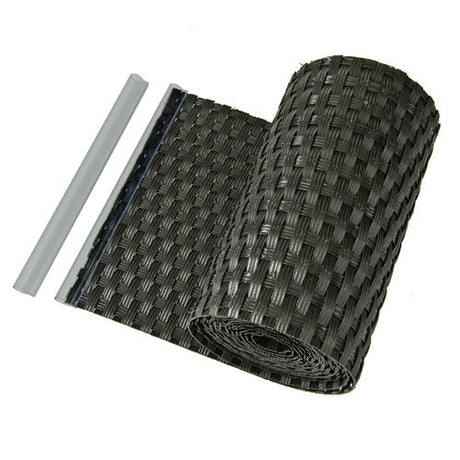 Sichtschutzstreifen CAVE Rattan-Optik | Dunkelbraun