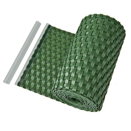 Sichtschutzstreifen CAVE Rattan-Optik | Grün