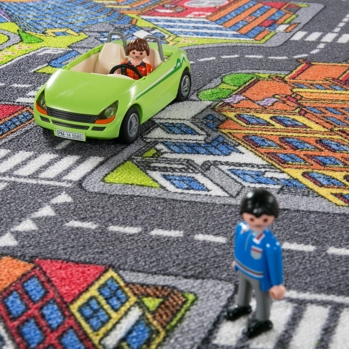Straßenteppich ROUTE - Spielteppich für Kinder