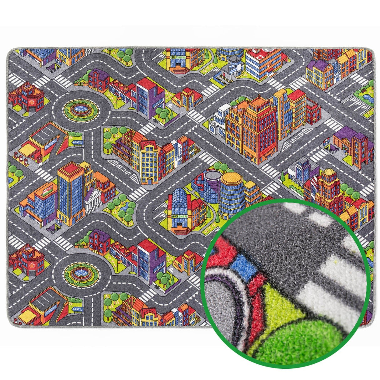 Straßenteppich ROUTE - Spielteppich für Kinder