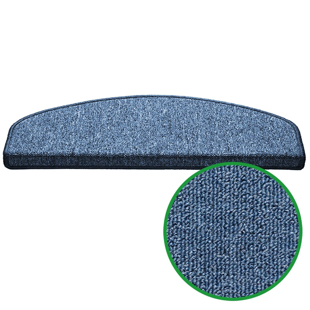 Stufenmatten GRANT - Viele Farben - 65x25cm - Halbrund | Blau