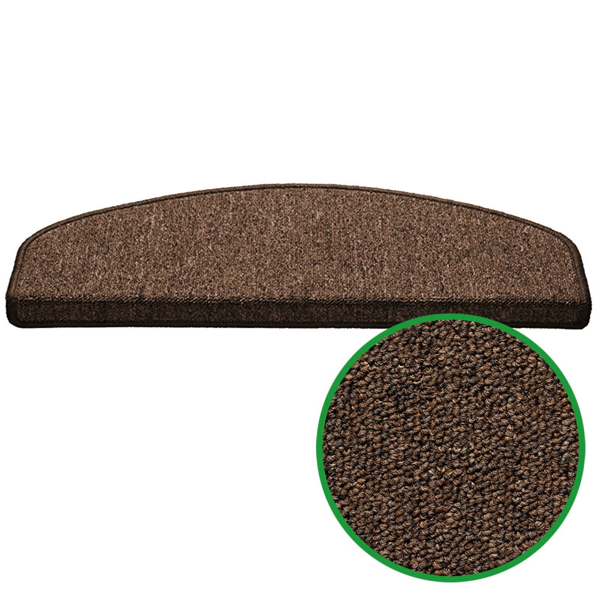 Stufenmatten GRANT - Viele Farben - 65x25cm - Halbrund | Braun