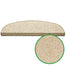 Stufenmatten GRANT - Viele Farben - 65x25cm - Halbrund | Beige