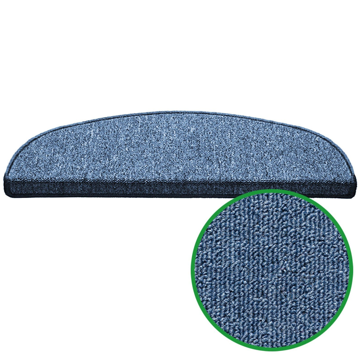 Stufenmatten GRANT - Viele Farben - 65x25cm - Halbrund | Blau