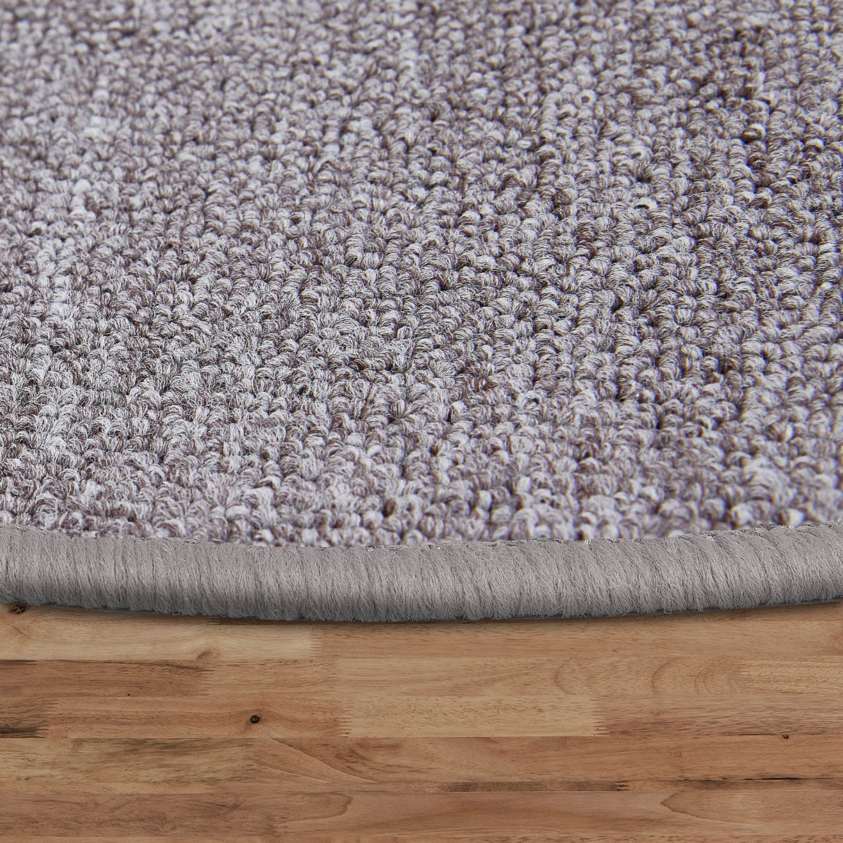 Stufenmatten Flachgewebe - 65x23,5 cm - Halbrund | Greige