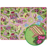 Kinderspielteppich CANDY TOWN - Ein Traum in Pink