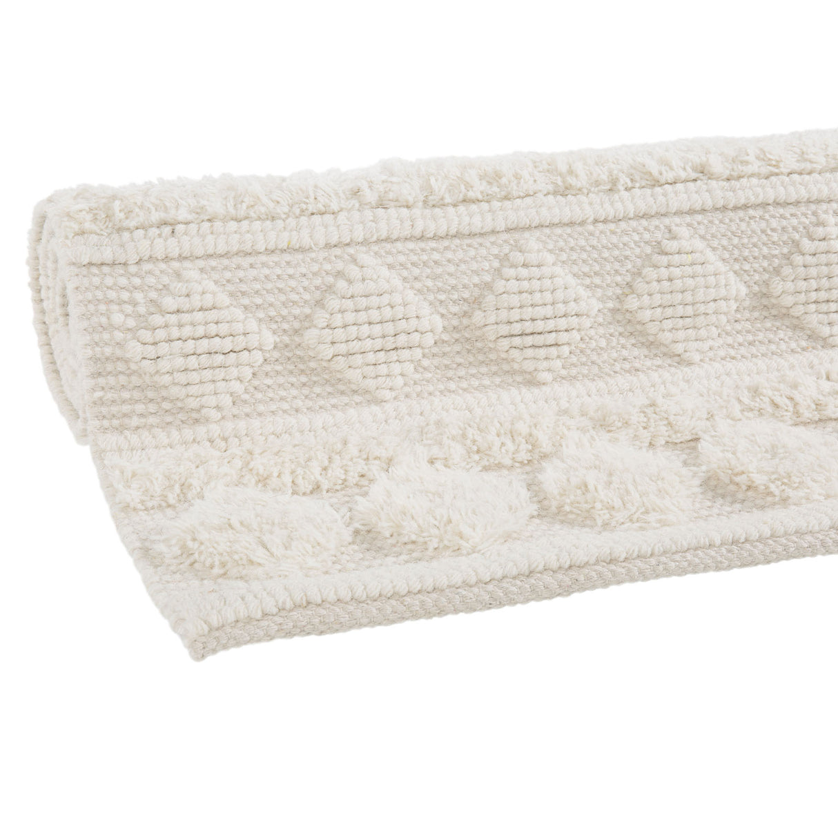 Handweb-Teppich DALTON Rolle Mattenlager | Creme