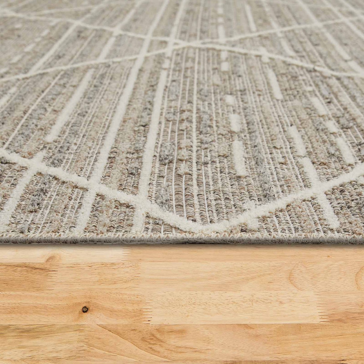 Web-Teppich PARKER Anwendung Boden Mattenlager | Grau-Braun