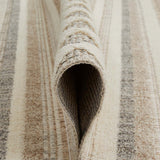 Web-Teppich PARKER Welle Mattenlager | Creme-Grau