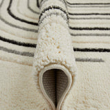 Web-Teppich TRINITY Welle Mattenlager | Creme