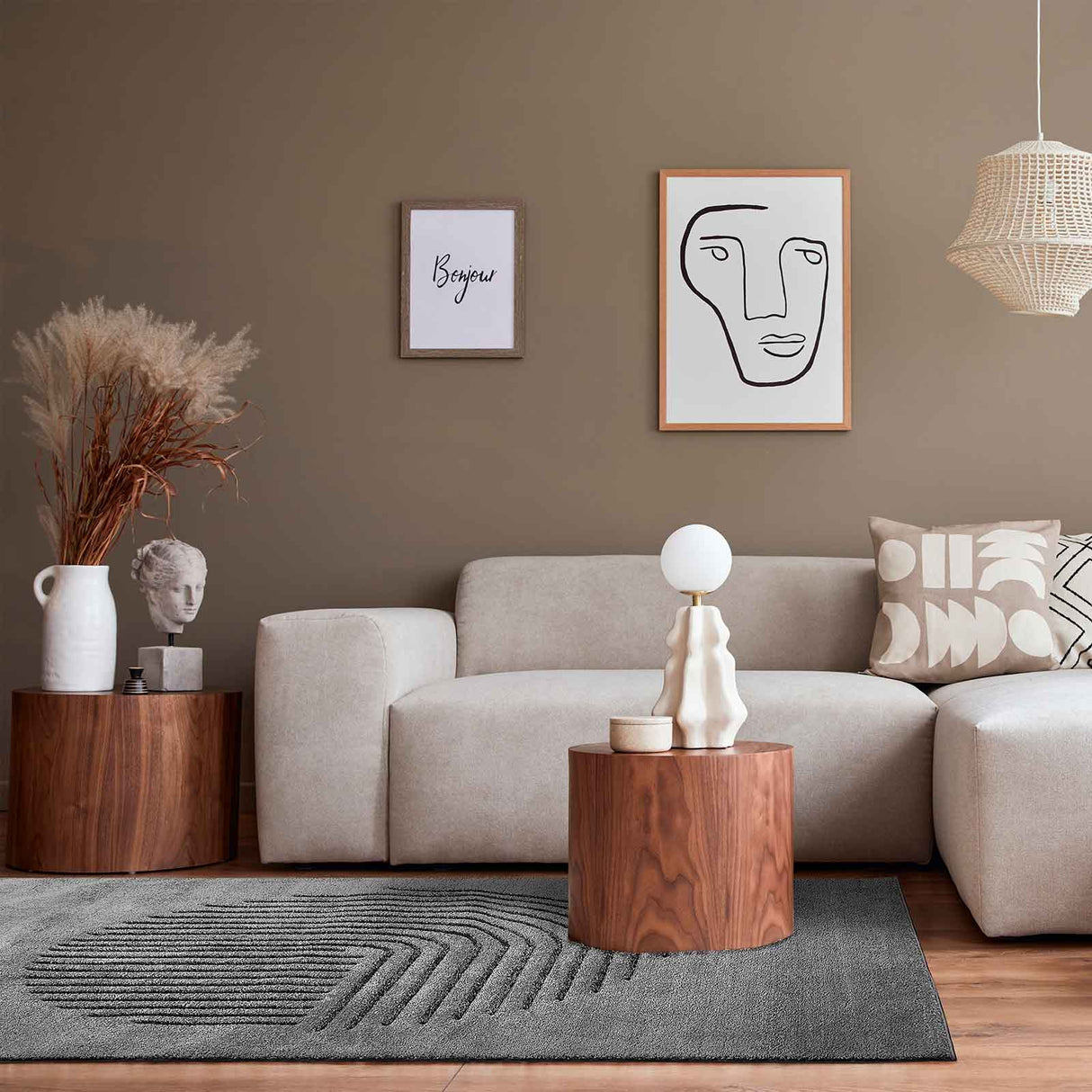 Web-Teppich TRINITY Anwendung Zimmer Mattenlager | Grau
