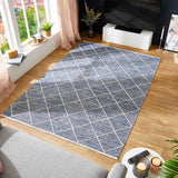 Handweb-Teppich MONTARA Anwendung Zimmer Mattenlager | Blau