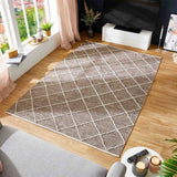 Handweb-Teppich MONTARA Anwendung Zimmer Mattenlager | Braun