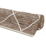 Handweb-Teppich MONTARA Rolle Mattenlager | Braun