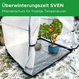 Überwinterungszelt SVEN Anwendung Orangenbäume Mattenlager | Info