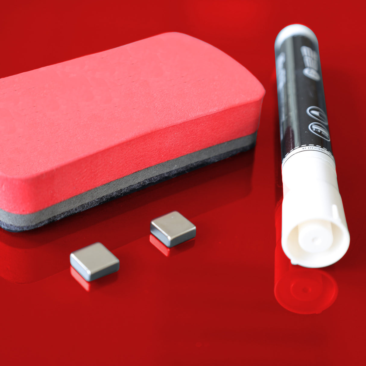 Glas-Magnetboard | Rot