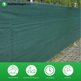 Zaunblende COURT Grün in Anwendung