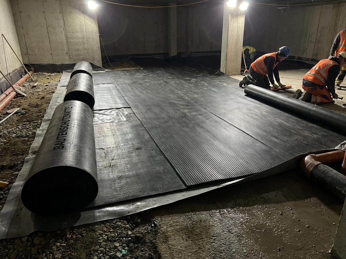 Bautenschutzmatten aus Gummigranulat – Schutz vor Feuchtigkeit und Wärmebrücken | mattenlager.de