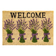 Kokosmatte NATURE TREND mit Lavendel Design