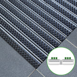 Eingangsmatte ALUPRO mit Bürsten-Einsatz | Dunkelgrau