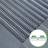 Eingangsmatte ALUPRO mit Bürsten-Einsatz | Hellgrau