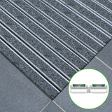 Eingangsmatte ALUPRO mit Teppich-Einsatz Mattenlager | Grau