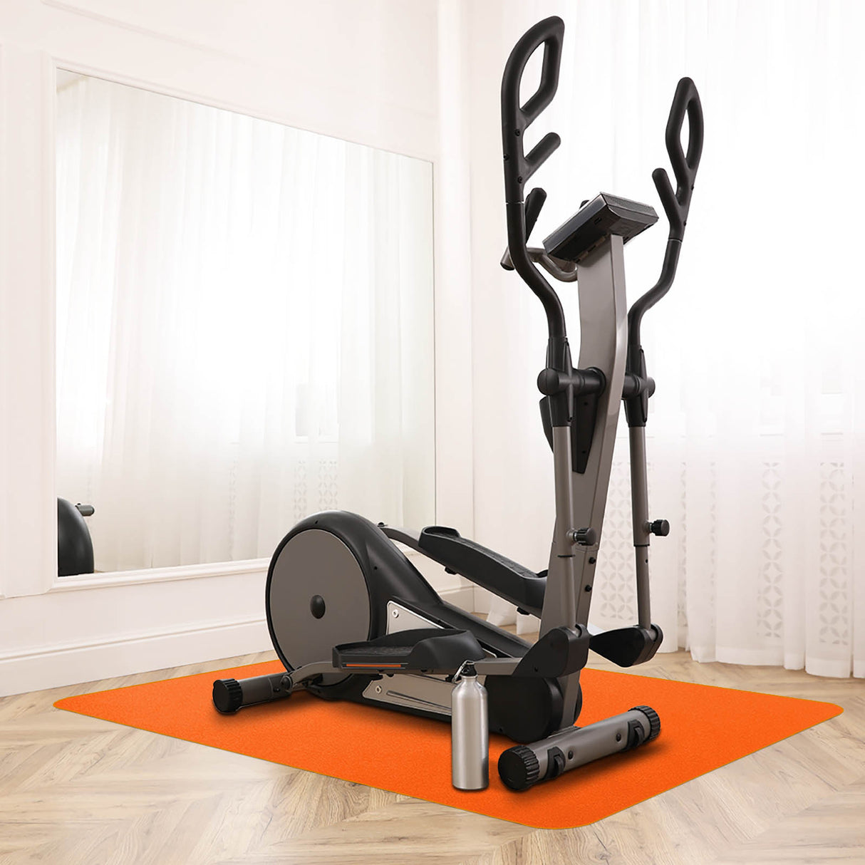Bodenschutzmatte farbig - Unterlage für Fitnessgeräte | Orange