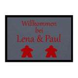 Paillasson HOME STYLE - « Bienvenue Meeple » - personnalisable