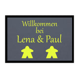 Paillasson HOME STYLE - « Bienvenue Meeple » - personnalisable