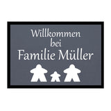 Paillasson HOME STYLE - « Bienvenue Meeple » - personnalisable