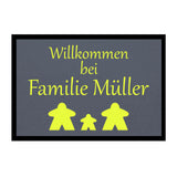 Paillasson HOME STYLE - « Bienvenue Meeple » - personnalisable