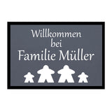 Paillasson HOME STYLE - « Bienvenue Meeple » - personnalisable