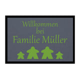 Paillasson HOME STYLE - « Bienvenue Meeple » - personnalisable