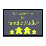 Paillasson HOME STYLE - « Bienvenue Meeple » - personnalisable