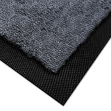 Fußmatte SPORT STYLE - Design "Fußballfeld mit Name" - personalisierbar | Dunkelgrau/Weiß