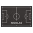Fußmatte SPORT STYLE - Design "Fußballfeld mit Name" - personalisierbar | Schiefer/Weiß