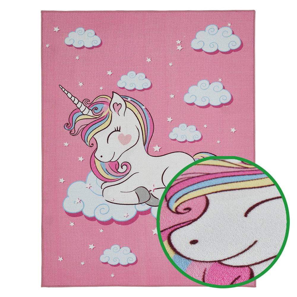 Kinderzimmer Teppich FLUFFY UNICORN