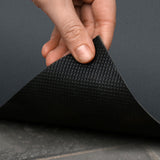 Fußmatte SPORT STYLE - Design "Fußballfeld mit Name" - personalisierbar | Dunkelgrau/Weiß