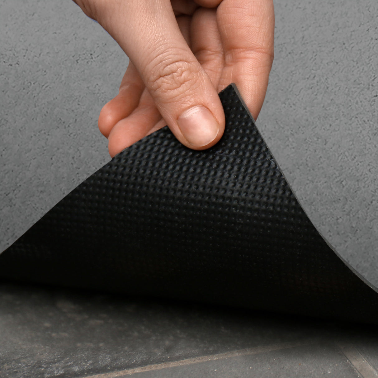 Fußmatte SPORT STYLE - Design "Fußballfeld mit Name" - personalisierbar | Mittelgrau/Weiß