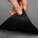 Fußmatte SPORT STYLE - Design "Fußballfeld mit Name" - personalisierbar | Mittelgrau/Weiß