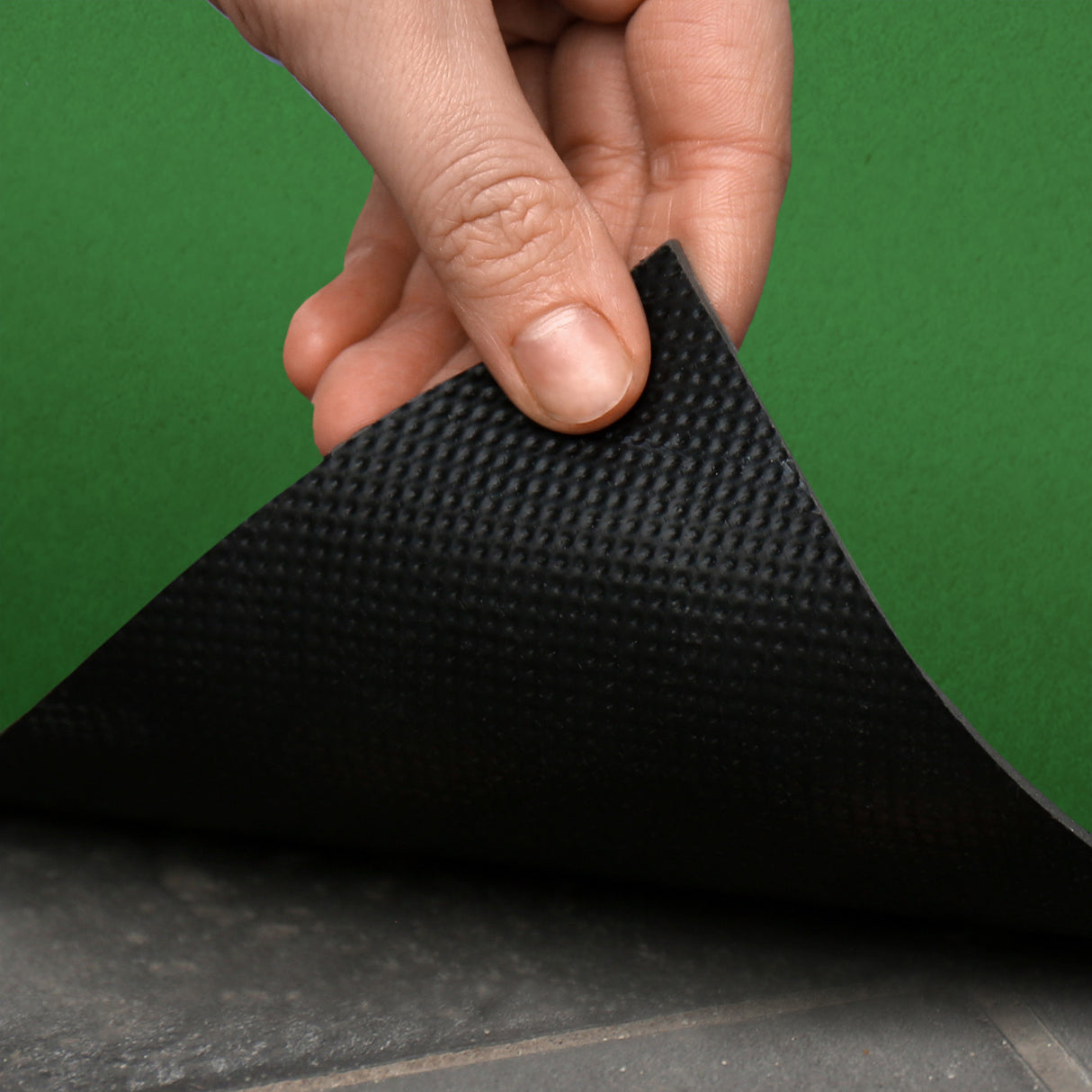 Fußmatte SPORT STYLE - Design "Fußballfeld mit Name" - personalisierbar | Grün/Weiß