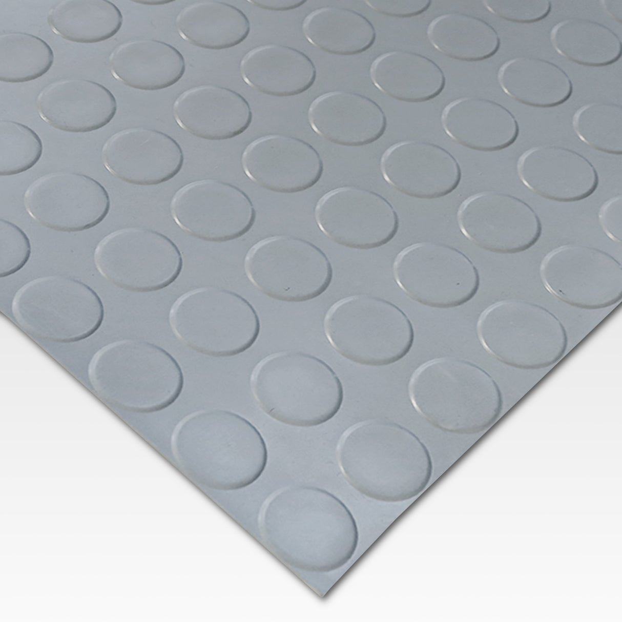 Noppenmatte - Gummimatte mit runden Flachnoppen - 3 mm | Grau