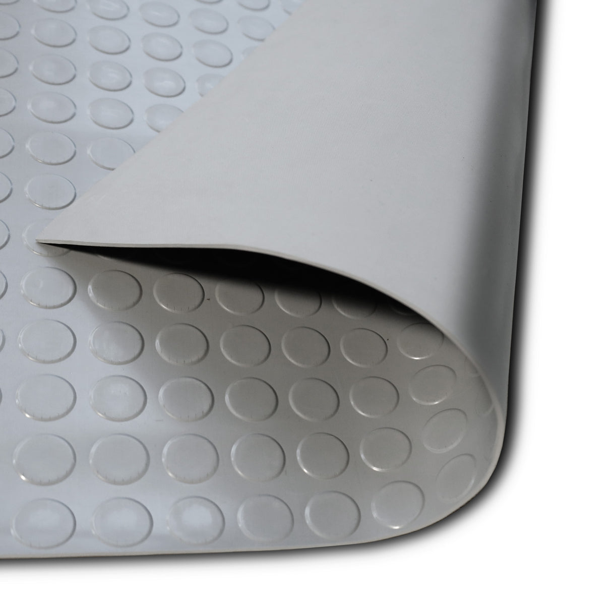 Noppenmatte - Gummimatte mit runden Flachnoppen - 3 mm | Grau