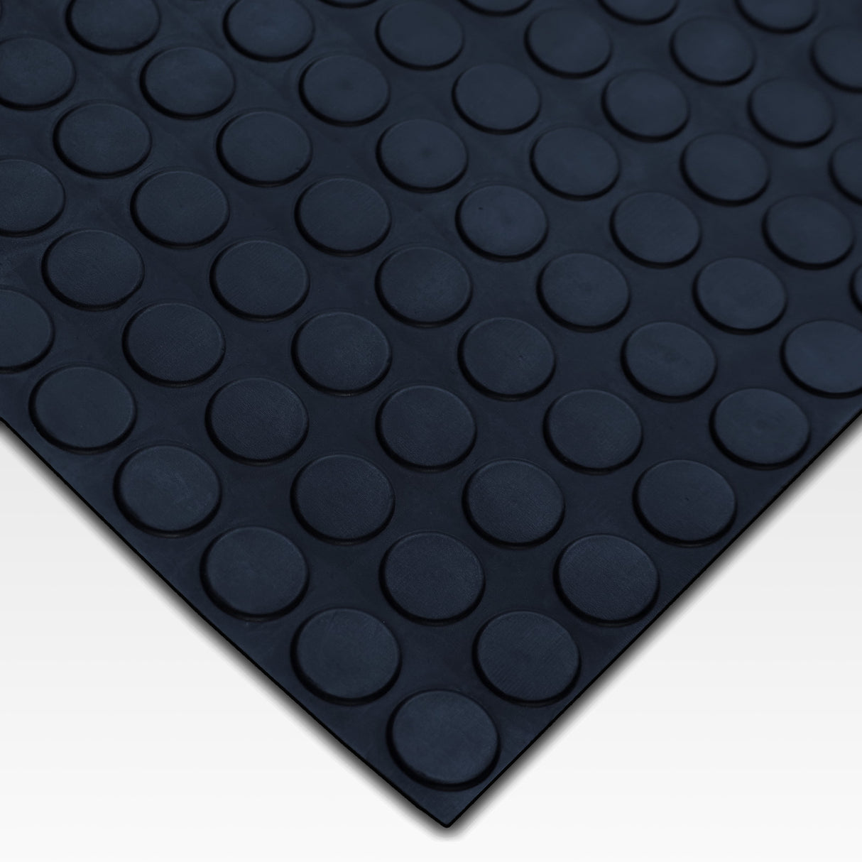 Noppenmatte - Gummimatte mit runden Flachnoppen - 3 mm | Schwarz