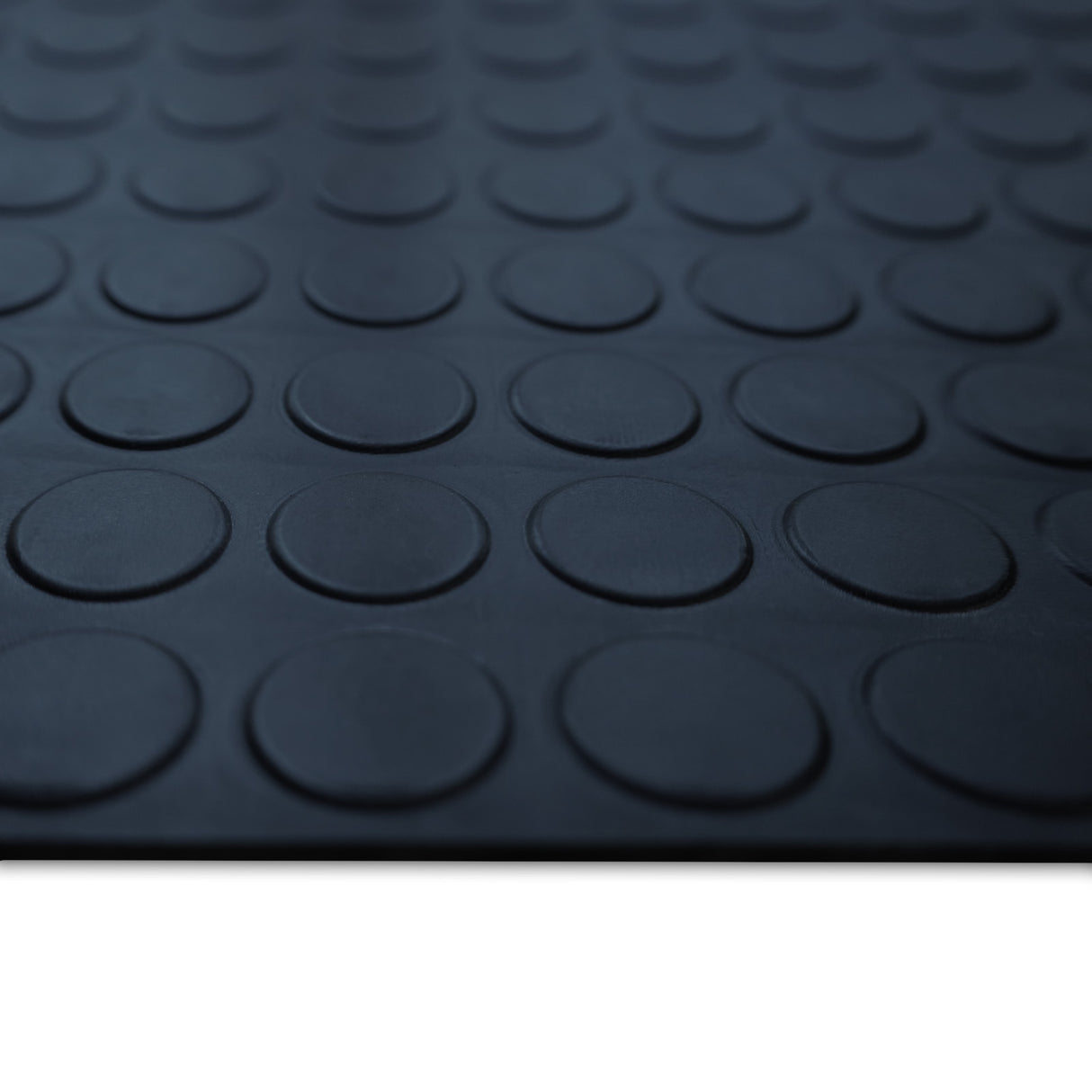 Noppenmatte - Gummimatte mit runden Flachnoppen - 3 mm | Schwarz