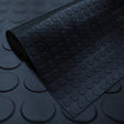 Noppenmatte - Gummimatte mit runden Flachnoppen - 3 mm | Schwarz