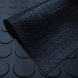 Noppenmatte - Gummimatte mit runden Flachnoppen - 3 mm | Schwarz